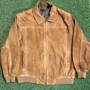 Vintage Jack Spicklaus Men's Tan Suede Jacket